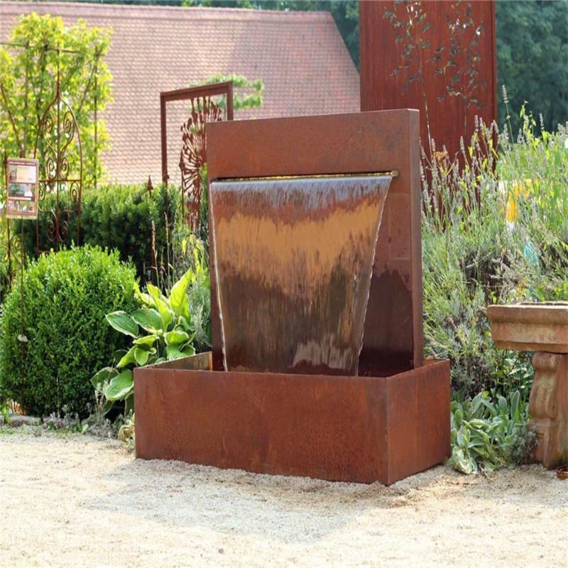 <h3>garden water fountain Wholesale-Corten Steel Water Feature</h3>
